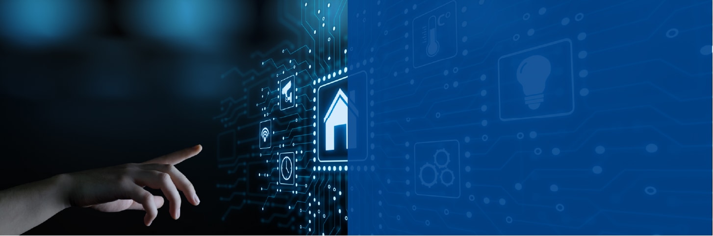 Smart home Automation Control System. Innovation technology internet Network Concept Smart home Automation Control System. Innovation technology internet Network Concept